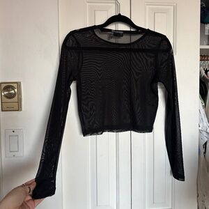 ASOS Sheer long sleeve top